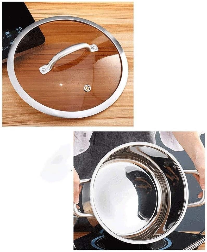 Stainless Steel Double Boiler and Steamer Set Steamer Cookware Pot Saucepot Multi-Layer Boiler
