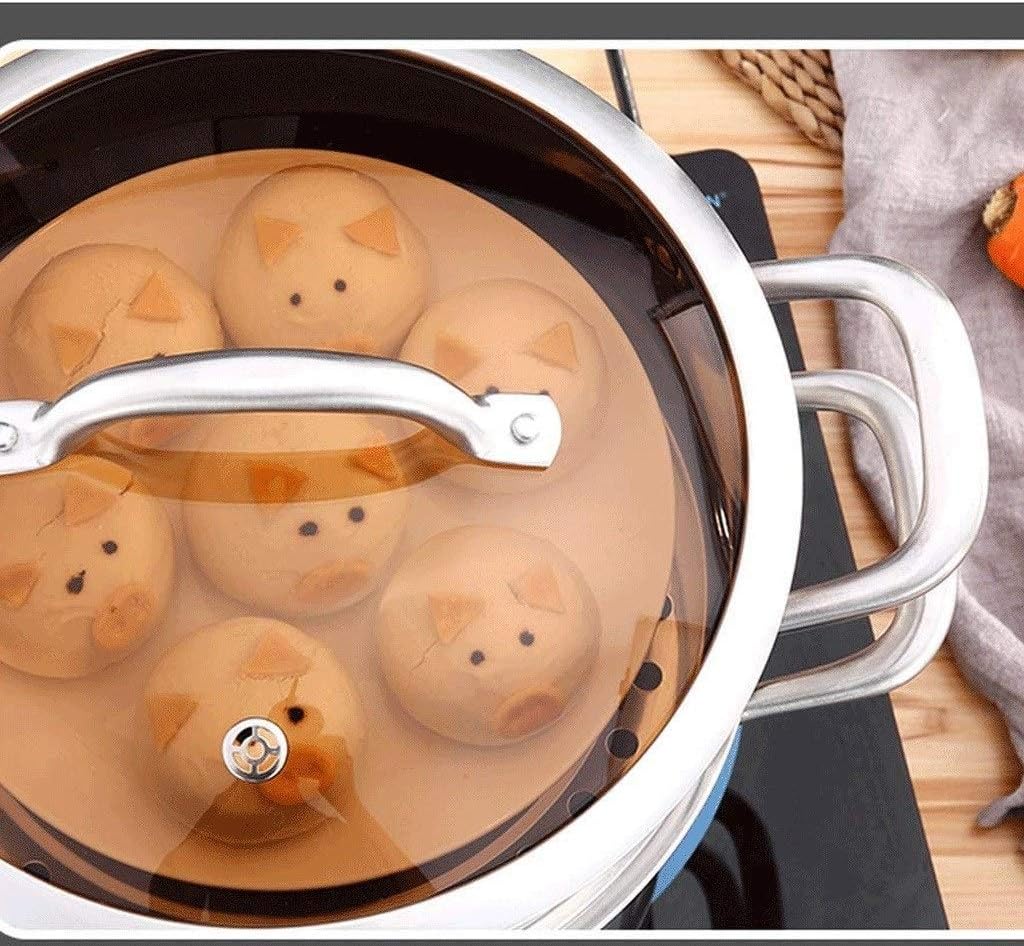 Stainless Steel Double Boiler and Steamer Set Steamer Cookware Pot Saucepot Multi-Layer Boiler