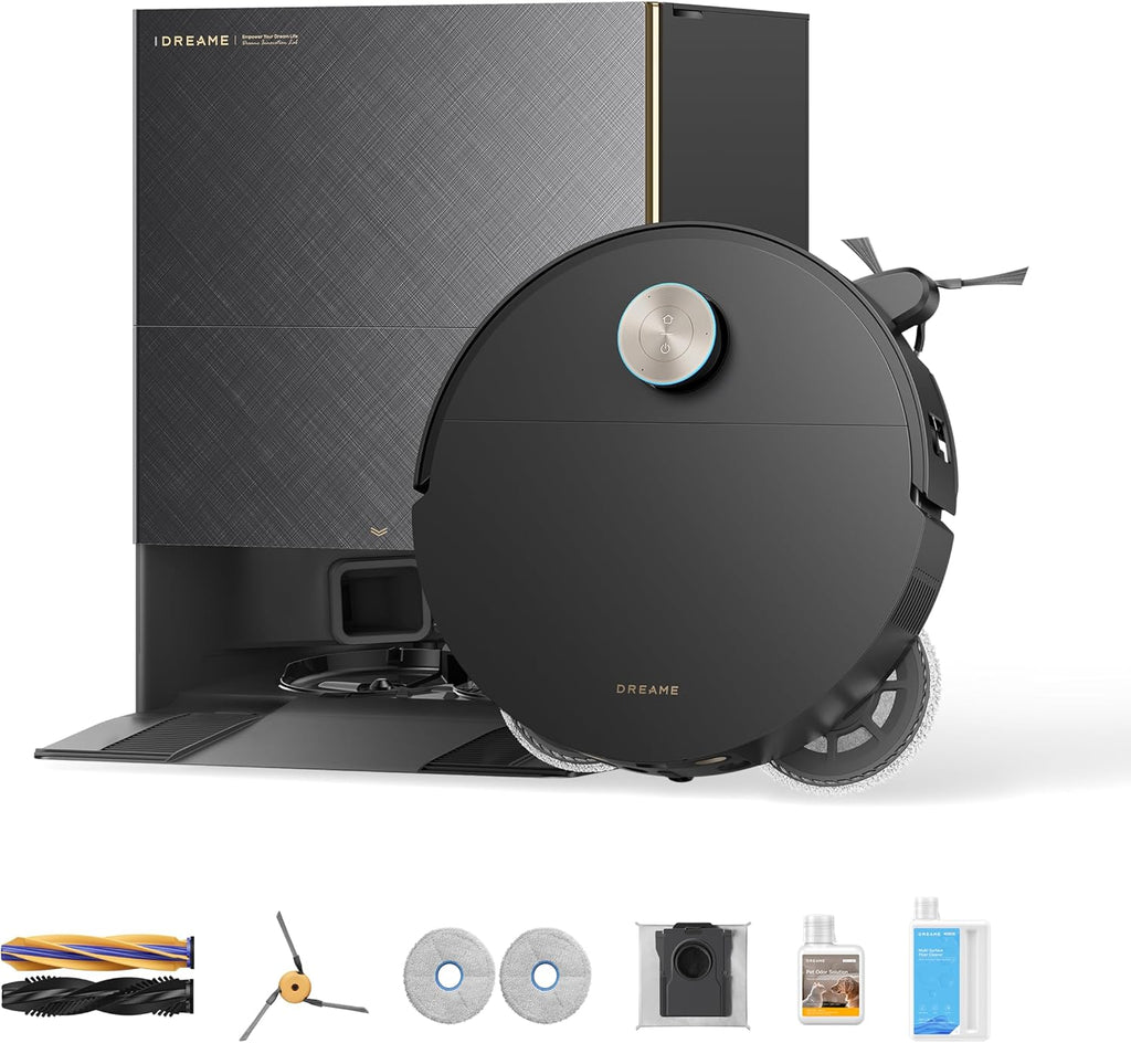 X60 Max Ultra Complete Robot Vacuum and Mop, Upgraded from X50 Series, 3.13in (7.95cm) Ultra-Thin Design, 35,000Pa Suction, Self Emptying&Refilling, Mop Self-Cleaning, 280+ Obstacle Avoidance