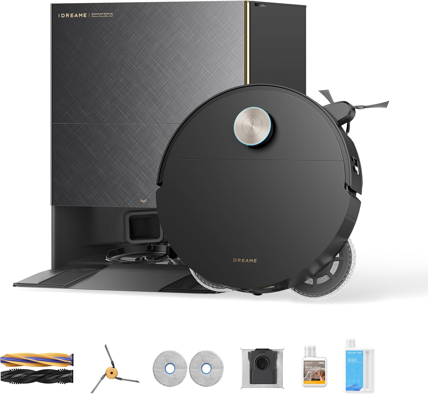X60 Max Ultra Complete Robot Vacuum and Mop, Upgraded from X50 Series, 3.13in (7.95cm) Ultra-Thin Design, 35,000Pa Suction, Self Emptying&Refilling, Mop Self-Cleaning, 280+ Obstacle Avoidance